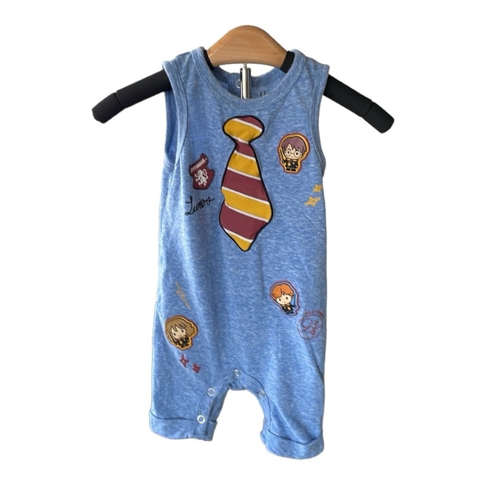 ♥️Harry Potter♥️Infant Graphic print sleeveless one Piece shorts, size (3-6m.)